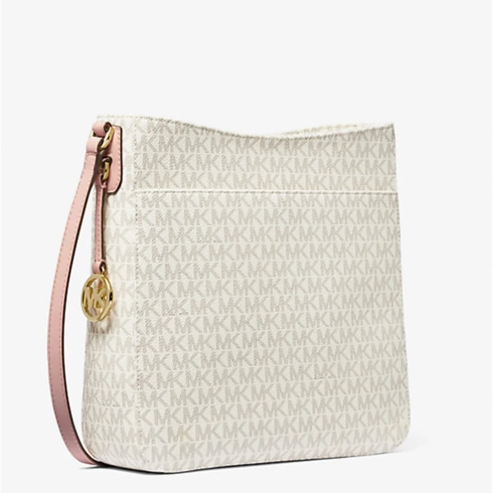 MICHAEL KORS  Jet Set Travel Large Logo Messenger Bag COLOR PWD BLSH MLT NWT